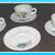 7pc Milk Glass Cups / Saucers 2 thumbnail