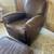 Vintage Genuine Brown Leather Club Lounge Chair and Ottoman 4 thumbnail