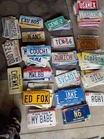 WANTED! collectable License Plates for hobby and crafting 1