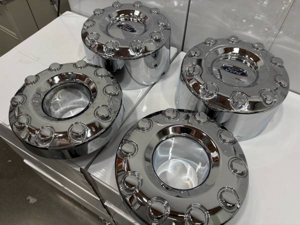 4 OEM hub center caps wheel for F450 and F550 Ford trucks 10 lug 1