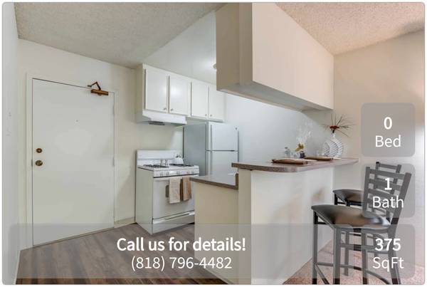 Don't miss-out, great deal, furnished studio, great area !! 1