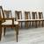 BROYHILL SCULPTRA MID-CENTURY MODERN WALNUT DINING CHAIR ~ SET OF 6 13 thumbnail