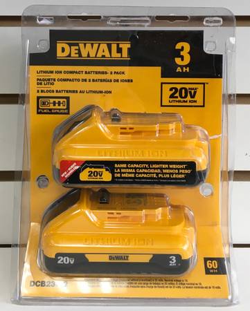 Dewalt 20V Max  2-Pack Compact 4.0AH & 3.0AH Batteries Brand New 1
