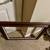 Large Brown and Black Wood Frame with Ivory Canvas Trim Without Glass 3 thumbnail