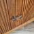 Mid-Century Modern Tambour-Door Night Stand w/ Stone Top by Tomlinson, 8 thumbnail
