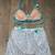 3 Custom Handmade Dance Costumes, Child Medium, Swarovski Crystals 8 thumbnail