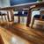 Solid Oak Dining Table,  2 captains chairs,  4 side chairs 10 thumbnail