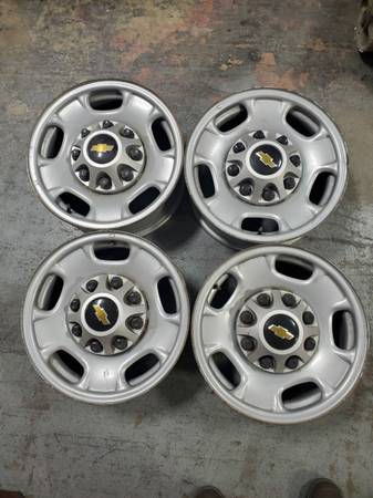 Chevy Silverado 2500HD 17" Factory Steel Rims 2500 HD Set Of 4 1