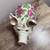 Large Vintage Pig Cabbage Rose Art Pottery Good Condition Price is fir 3 thumbnail