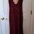 Beautiful maroon, floor length dress 2 thumbnail