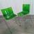 Green Knoll Acrylic and Chrome X3 Bar Height Counter Stools 1 thumbnail