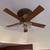 Wooden Brass Ceiling fan With Five Lights 2 thumbnail