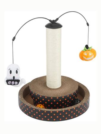 Halloween Kitty Scratch Post 1