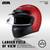 WHITE (SIZE LARGE) Full Face Motorcycle Helmets Carbon, Classic Retro 4 thumbnail