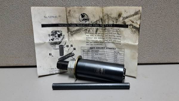 Jims inner cam bearing puller #1279 for Harley Davidson twin cam  motorcycles 1