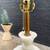 Mid-Century Modern Sculpted Marble Table Lamp with Gold Leaf Base, c.1 4 thumbnail