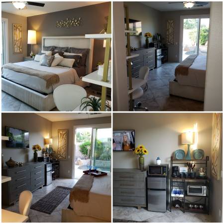 $1,650 / 1br - 485ft2 - INCLUIDO TODO Suite de Lujo Privada con Cocineta y Piscina (INDIO - North Indio)63686192261891120