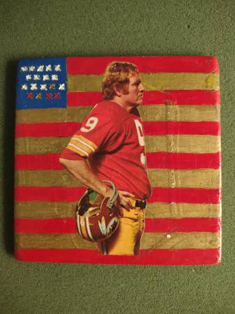 Sonny Jurgensen (Redskins HOFer) - USA Wood Plaque 1