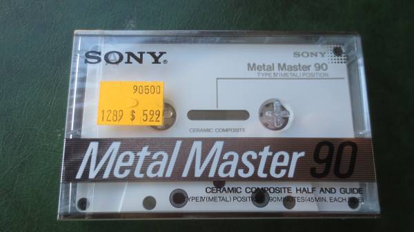 SONY Cassette Metal Master 90 TYPE Ⅳ NEW 1