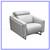 New Loggia Showroom Athos Leather Power Recliner, Frozen 1 thumbnail