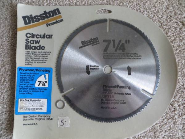 NEW 7-1/4" CIRCULAR SAW BLADE 1
