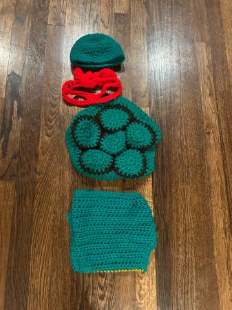Turtle Costume Hand Knit from Etsy size 12M/18M 1