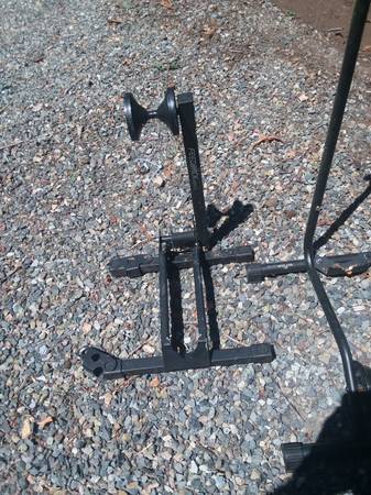 Two bicycle bike stand up racks - $35 (Olympia Lacey)63471418557315121