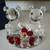 Crystal bears with a honey pot on mirrored glass 5 thumbnail
