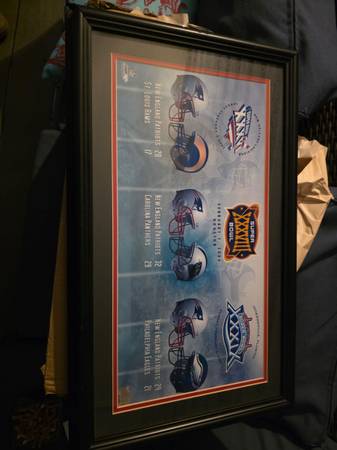 Patriot Superbowl Plaque 1