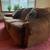 Brown micro suede sofa - excellent condition 1 thumbnail