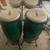 Solid Oak Congas and Bongos with stands 2 thumbnail