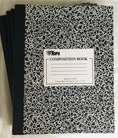 4 Tops Composition Notebooks - 80 sheets college ruled 1