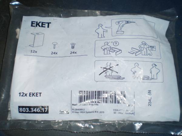 IKEA EKET 803.346.17 Connection Hardware for Cabinets, NEW 1