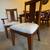 Solid wood dinning table and six chairs 3 thumbnail