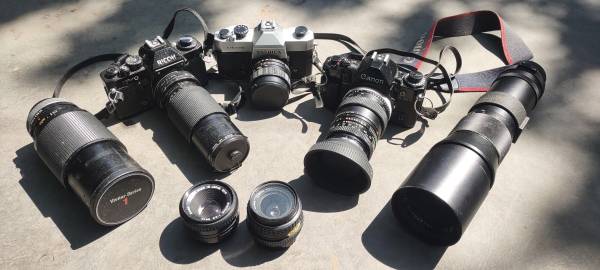 3 Film Cameras, 7 Lenses 1
