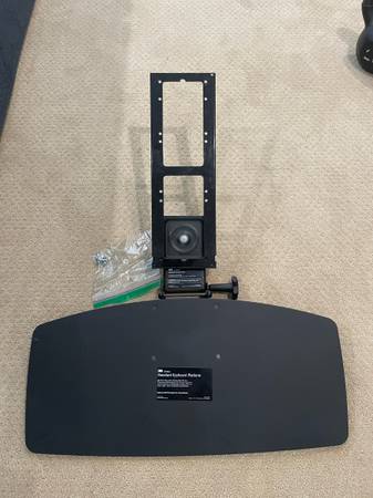 3m sliding adjustable keyboard platform tray for desk computer 1