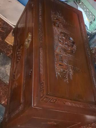 Antique 1930s Camphor Trunk - Oriental Hand Carved, very BEAUTIFUL! 1