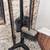 Fireplace Brush Tool Set with Holder Stand Cast Iron Metal 2 thumbnail