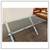 Chrome X-base Dining Table With Tempered Glass Top 7 thumbnail