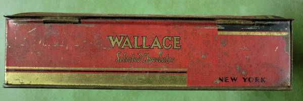 Vintage Wallace Selected Chocolates Metal Tin Candy Box 1