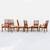 Vintage Mid Century "Brasilia" Walnut Dining Chairs by Broyhill 4 thumbnail