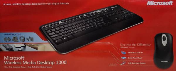 Microsoft Wireless Media Desktop 1000 1