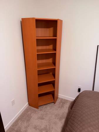 Solid Wood Tall Shelf / Bookcase – 79” High 1