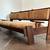 1970s solid walnut brazilian sofa 1 thumbnail