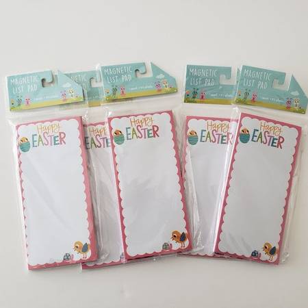 New (set of 15) Happy Easter Magnetic List Pad 80 Pages - $15 (Santa Clara)63471231533057120