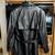 II Fiorentino Leather Coat Italy Size 44 European or Size XL Black 4 thumbnail