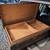 Antique Metal and Wood Steamer Half Trunk Original Interior Lining 5 thumbnail