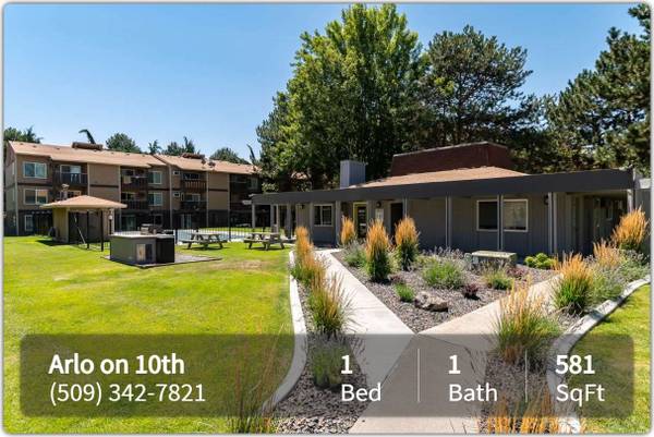 $1,055 / 1br - 581ft2 - 1 mes gratis de alquiler, administración y solicitud sin costo al ser aprobado (Kennewick/ Pasco/ Richland)63669172828419121