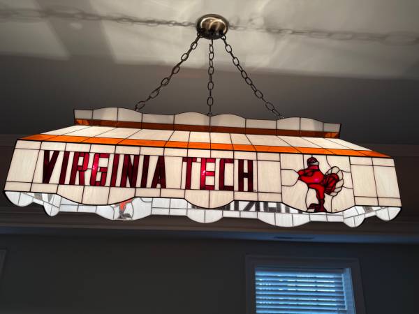 Pool Table Light Va Tech Hokies 1