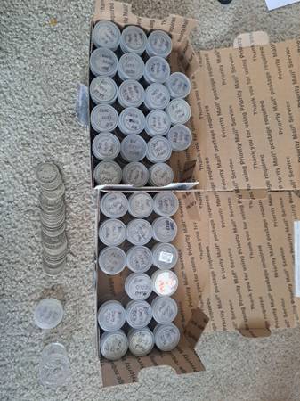 Barber silver half dollar rolls (20 coins/roll) 1